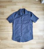 Petrol slimfit overhemd met korte mouw, Primark maat XS, Blauw, Halswijdte 38 (S) of kleiner, Ophalen of Verzenden, Zo goed als nieuw