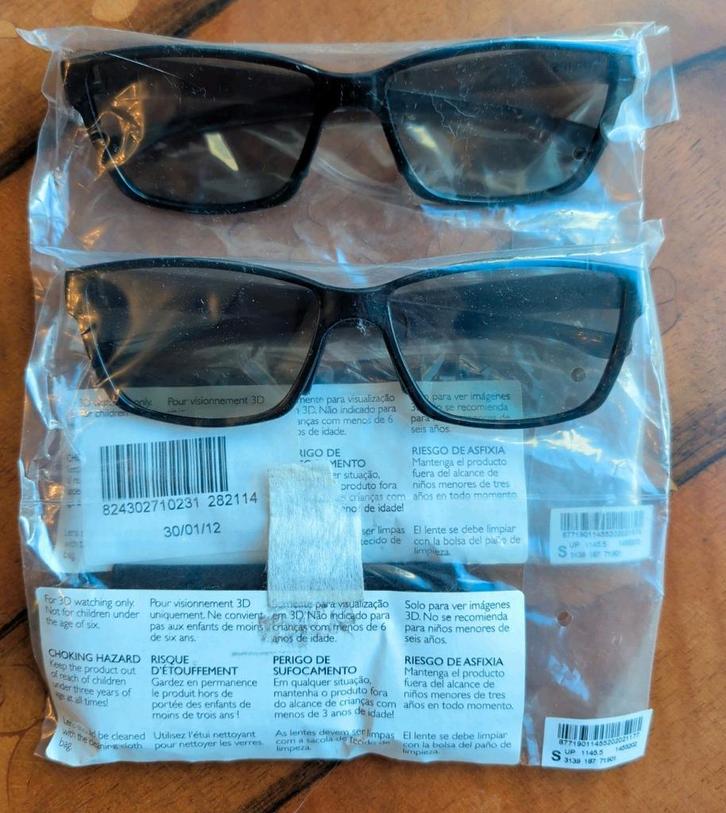 Philips 3D bril type TP Vision 313918771901 PTA416/00, Audio, Tv en Foto, Televisie-accessoires, Nieuw, Ophalen of Verzenden