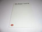 brochure Audi 90 modellen 1987, Ophalen of Verzenden, Zo goed als nieuw, Overige merken