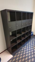 Kallax ikea boekenkast zwart 182x182, Huis en Inrichting, Kasten | Boekenkasten, Ophalen, 150 tot 200 cm, Zo goed als nieuw, 150 tot 200 cm