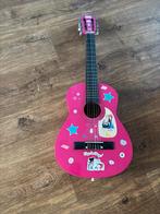 Roze gitaar met Top Model stickers, Muziek en Instrumenten, Ophalen of Verzenden, Gebruikt, Klassieke of Spaanse gitaar