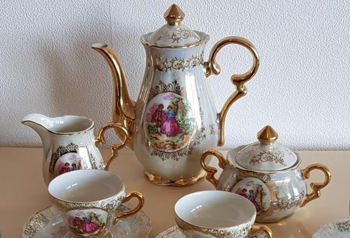 Porseleinen mokka servies (Versailles Porcelaine), Antiek en Kunst, Antiek | Porselein, Ophalen of Verzenden