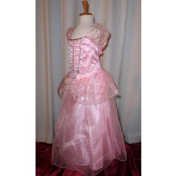 Nieuw ! Roze Prinsessenjurk Maat 116-122-128 Voor 6/8 Jaar beschikbaar voor biedingen