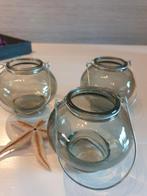 3 groene vaasjes,  kunnen ook hangen.., Huis en Inrichting, Woonaccessoires | Vazen, Ophalen of Verzenden, Minder dan 50 cm, Groen