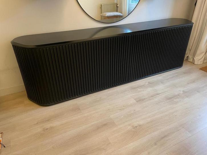 Zwart A'dammer Dressoir, Pastoe, jaren 80, Huis en Inrichting, Kasten | Dressoirs, Gebruikt, 200 cm of meer, 50 tot 75 cm, Overige houtsoorten