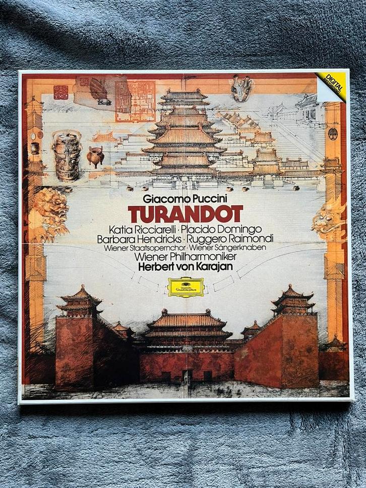 Puccini - Turandot, Cd's en Dvd's, Vinyl | Klassiek, Zo goed als nieuw, Romantiek, Opera of Operette, 12 inch, Ophalen of Verzenden