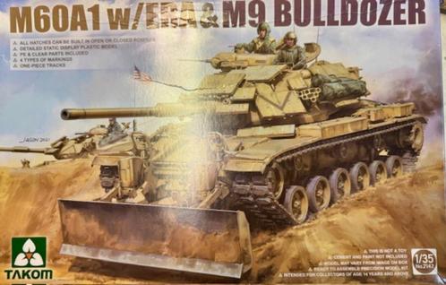 Coelianmodels, Takom, 2142, M60A1 w ERA & M9, 1/35, € 52,99, Hobby en Vrije tijd, Modelbouw | Auto's en Voertuigen, Nieuw, Tank