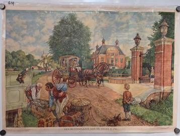 Johan Herman Isings. Een buitenplaats aan de Vecht.  beschikbaar voor biedingen