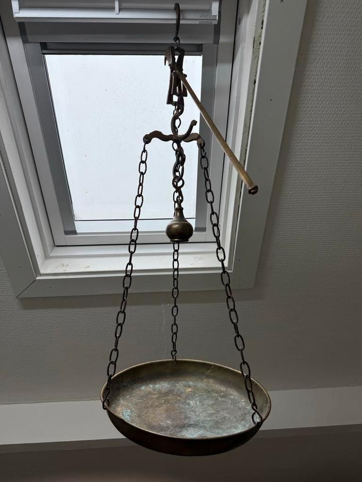 Antieke Kopere Weegschaal, Antiek en Kunst, Antiek | Koper en Brons, Ophalen of Verzenden