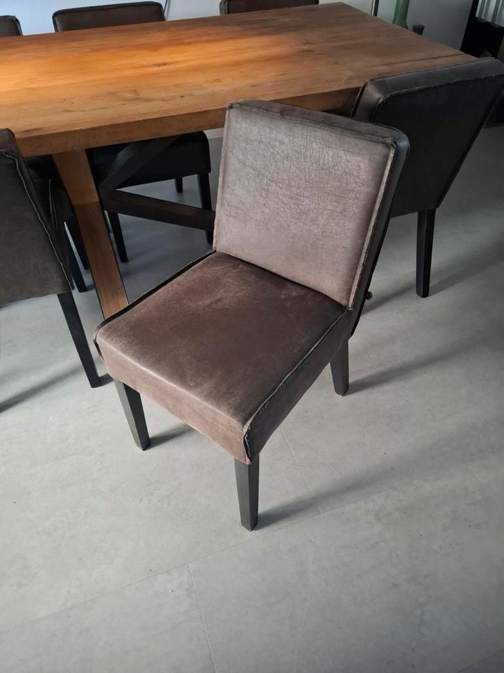 4 eetkamerstoelen trendhopper, Huis en Inrichting, Stoelen, Zwart, Ophalen