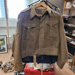 Brits battledress jasje uit 1947 KNIL Korps Spec. Troepen, Verzamelen, Ophalen, Landmacht, Nederland, Embleem of Badge
