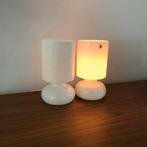 2x tafellamp, Ikea, Lykta, mushroom, vintage, netjes, Huis en Inrichting, Lampen | Tafellampen, Ophalen of Verzenden, Zo goed als nieuw