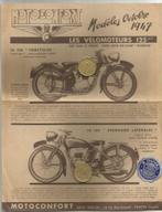 Motoconfort 1954 leaflet folder moto motor fiets, Overige merken