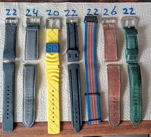 7 Verschillende Horlogebandjes, Sieraden, Tassen en Uiterlijk, Overige Accessoires, Zo goed als nieuw, Ophalen of Verzenden