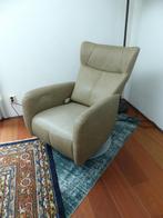 PROMINENT LEDEREN ELEKTRISCHE DRAAI-RELAX-FAUTEUIL, Huis en Inrichting, Fauteuils, Ophalen, Minder dan 75 cm, Leer, Zo goed als nieuw