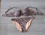 Tijgerprint bikini  38/40, Kleding | Dames, Badmode en Zwemkleding, Ophalen of Verzenden, Zo goed als nieuw, Bruin, Bikini