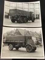2 oude 1950’s originele foto’s Daf leger trucks YA 314,YA616, Ophalen of Verzenden, Landmacht, Nederland, Foto of Poster