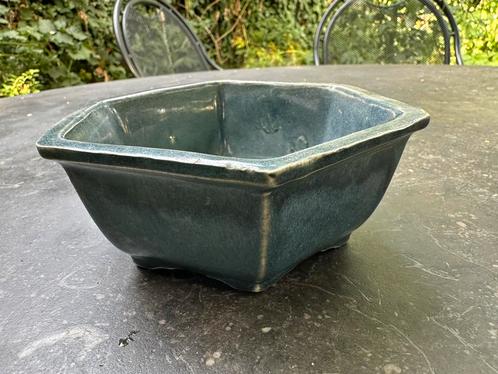 Handgemaakte keramieken zeshoekige bonsaipot, Tuin en Terras, Bloempotten, Nieuw, Aardewerk, Binnen, Balkon, Tuin, Minder dan 40 cm