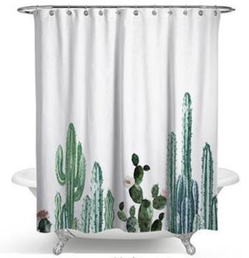 Polyester Douchegordijn met Cactussen (180x180 cm) beschikbaar voor biedingen