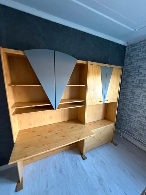 Slaapkamerkast met bureau, Huis en Inrichting, Kasten | Boekenkasten, Gebruikt, 200 cm of meer, 150 tot 200 cm, 25 tot 50 cm, Met deur(en)