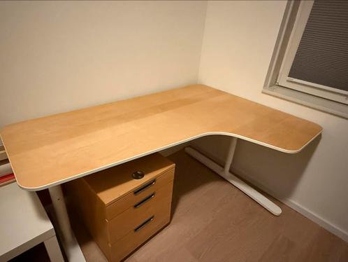 IKEA hoekbureau galant, Huis en Inrichting, Bureaus, Gebruikt, Ophalen
