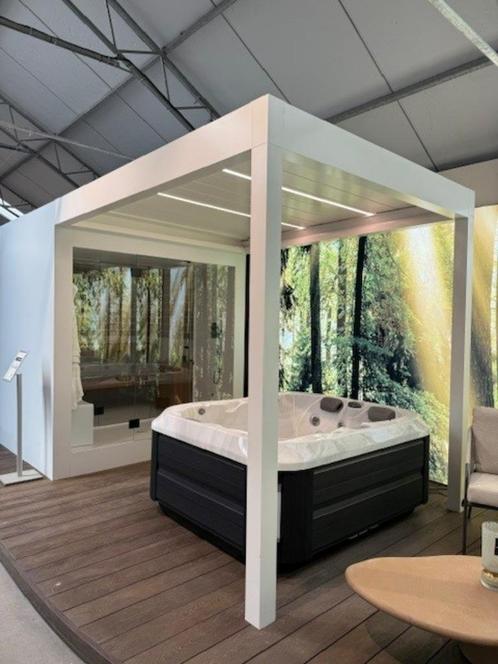 Thermalux sauna + lamellendak, Sport en Fitness, Sauna, Gebruikt, Complete sauna, Fins of Traditioneel, Ophalen
