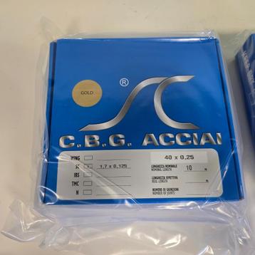 print dokter CBG Acciai GOLD 40 x 0,25 - 1,7x0,125 Nieuw beschikbaar voor biedingen