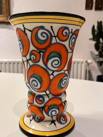 Vintage Art Deco Ditmar Urbach vaas 23CM beschikbaar voor biedingen