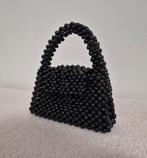 Zwarte Kralen Handtas - Handmade & Uniek!, Sieraden, Tassen en Uiterlijk, Tassen | Damestassen, Ophalen of Verzenden, Nieuw, Zwart