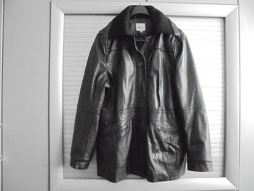 leren jas van Miss Etam zwart maat 48/50 beschikbaar voor biedingen