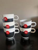 5 Douwe Egberts krijt mokken, Huis en Inrichting, Keuken | Servies, Ophalen of Verzenden, Zo goed als nieuw, Overige stijlen, Kop(pen) en/of Schotel(s)