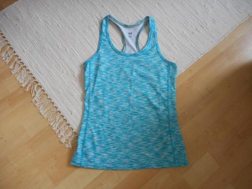 Sport shirt van H&M, maat S, Kleding | Dames, Sportkleding, Zo goed als nieuw, Maat 36 (S), Blauw, Ophalen of Verzenden