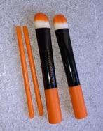 Kwastenset 4 Real techniques tools voor gelaatsverzorging, Gehele gezicht, Nieuw, Oranje, Ophalen of Verzenden