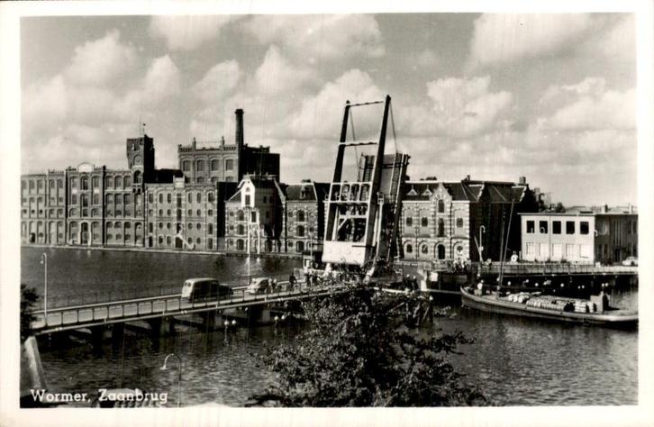 Wormer - Zaanbrug - Brug, Verzamelen, Ansichtkaarten | Nederland, Ongelopen, Noord-Holland, Voor 1920, Ophalen of Verzenden