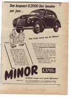 Minor - advertentie uit Tijdschrift 1949, Verzamelen, Overige Verzamelen, Gebruikt, Verzenden