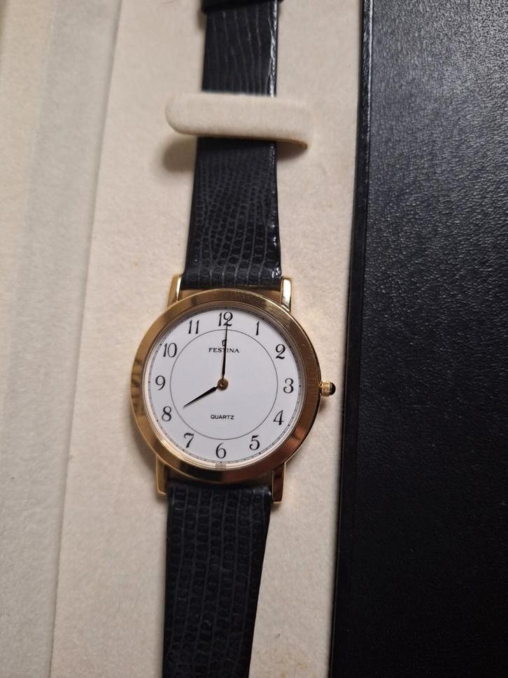 Vintage Festina Horloge - Nieuw in Etui, Sieraden, Tassen en Uiterlijk, Horloges | Antiek, Polshorloge, Overige merken, Goud, 1960 of later