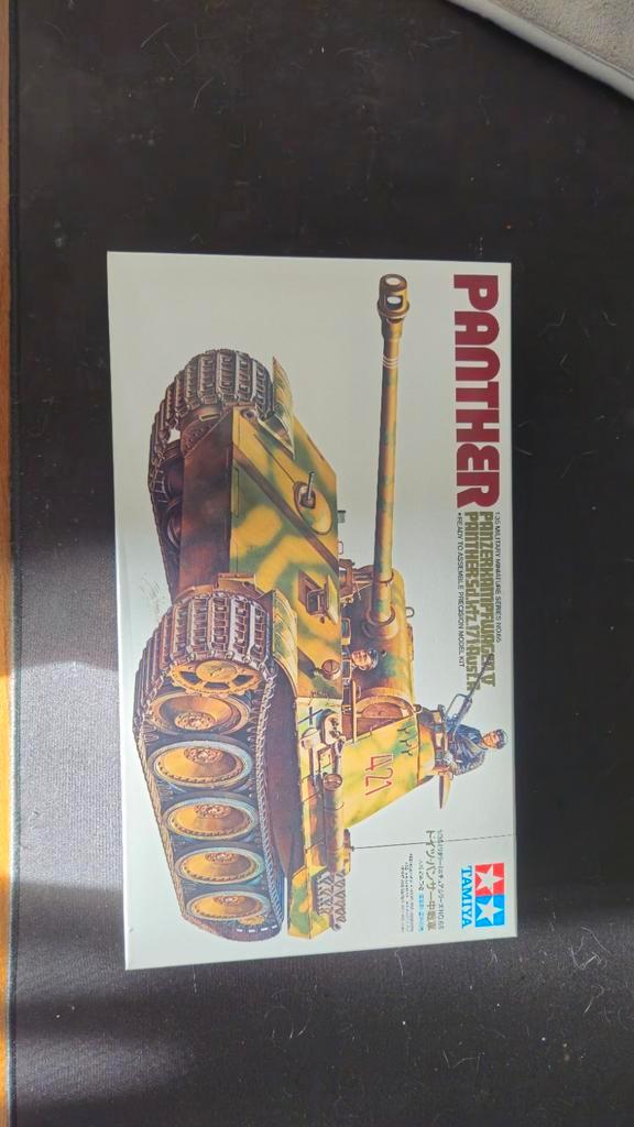 Tamiya Panther Ausf. A 1/35 Modelbouw, Hobby en Vrije tijd, Modelbouw | Auto's en Voertuigen, Zo goed als nieuw, Tank, 1:32 tot 1:50