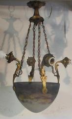 antieke pate de verre luster Muller Luneville 17, Antiek en Kunst, Verzenden