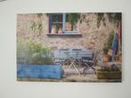 Tuinposter op canvas, 90 x 59 cm., Tuin en Terras, Ophalen of Verzenden, Zo goed als nieuw