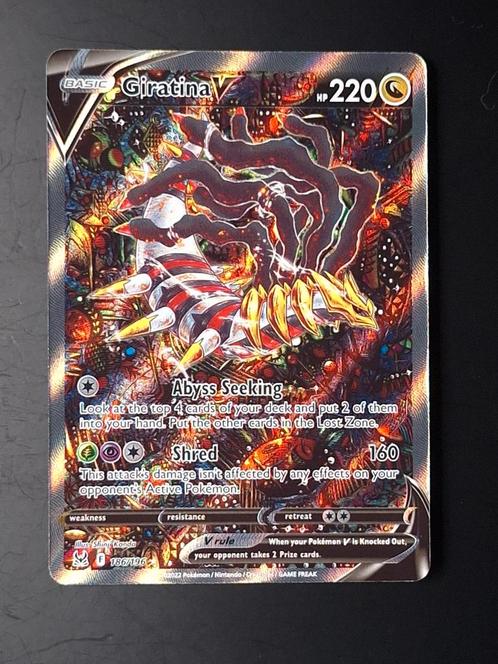 Lost Origin Giratina V 186/196, Hobby en Vrije tijd, Verzamelkaartspellen | Pokémon, Zo goed als nieuw, Losse kaart, Ophalen of Verzenden