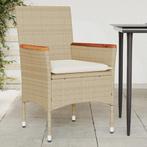 Tuinstoelen 2 st met kussens poly rattan €139, Ophalen of Verzenden, Nieuw