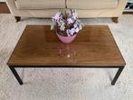 Vintage Design PASTOE salontafel zwevend blad wengéhout+glas, Ophalen, Gebruikt, 50 tot 100 cm, 50 tot 100 cm