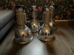 Industriële hanglampen, Huis en Inrichting, Lampen | Hanglampen, Ophalen, Zo goed als nieuw, Metaal, Minder dan 50 cm