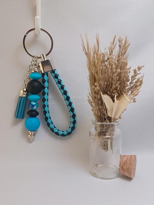 Beadable tassenhanger/sleutelhanger blauw, Verzamelen, Sleutelhangers, Nieuw, Ophalen of Verzenden