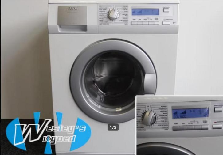 AEG 7kg 1600t A+ 240,- Wesley's Witgoed, Witgoed en Apparatuur, Wasmachines, Gebruikt, Voorlader, 6 tot 8 kg, 85 tot 90 cm, 1200 tot 1600 toeren
