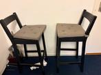 Ikea bar chairs, Huis en Inrichting, Stoelen, Gebruikt, Twee, Ophalen of Verzenden, Grijs