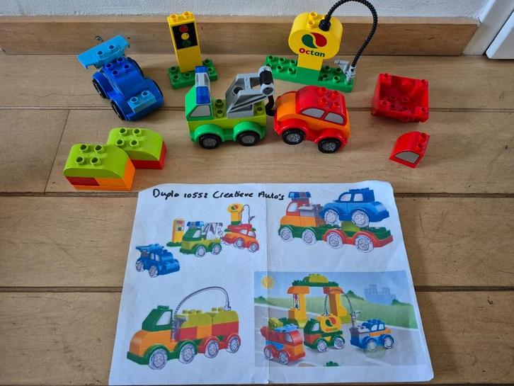 Duplo 10552 Creatieve auto's bouwset, Kinderen en Baby's, Speelgoed | Duplo en Lego, Zo goed als nieuw, Duplo, Complete set, Ophalen of Verzenden