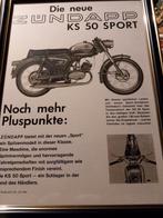 Super mooie a4 afbeelding  Zundapp inclusief  ks 50 sport  i, Ophalen of Verzenden, Zo goed als nieuw, Overige merken