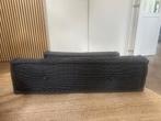 Zwarte Stoffen kussens, Huis en Inrichting, Banken | Voetenbanken en Poefen, Ophalen, 125 cm of meer, Zo goed als nieuw, 75 tot 100 cm