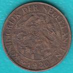 Nederland 1 cent 1920 Wilhelmina, Sch. 983 in munthouder, Postzegels en Munten, Munten | Nederland, Koningin Wilhelmina, Ophalen of Verzenden